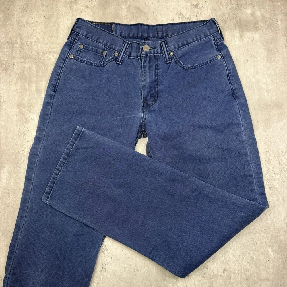 Levis 514 White Tab Blue Slim Straight Leg Pants Mens 30x30 Slacks Denim USA